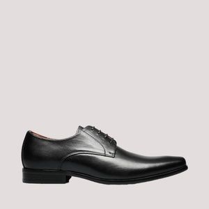 Men's Florsheim Postino Plain Toe Oxford in Black Smooth Leather. 15150 005